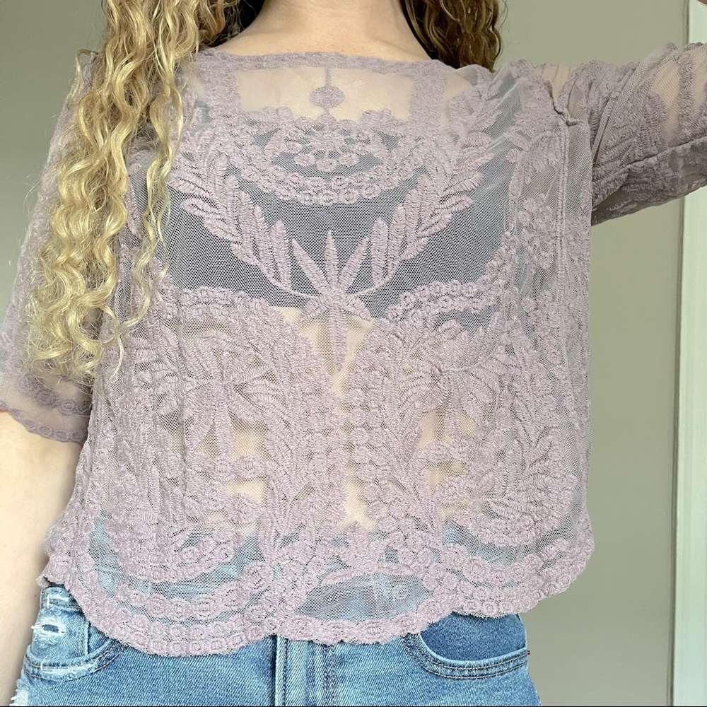 Boho sheer top
